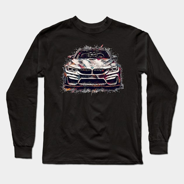 BMW M4 Long Sleeve T-Shirt by Vehicles-Art